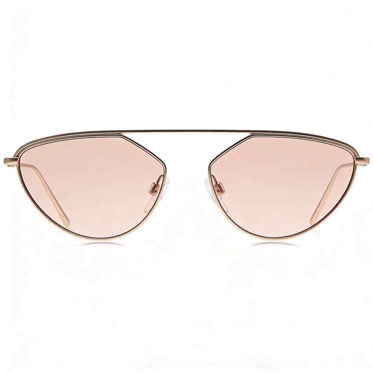 DKNY Rose Gold Cat Eye Sunglasses for Women, 55mm, Photo 2