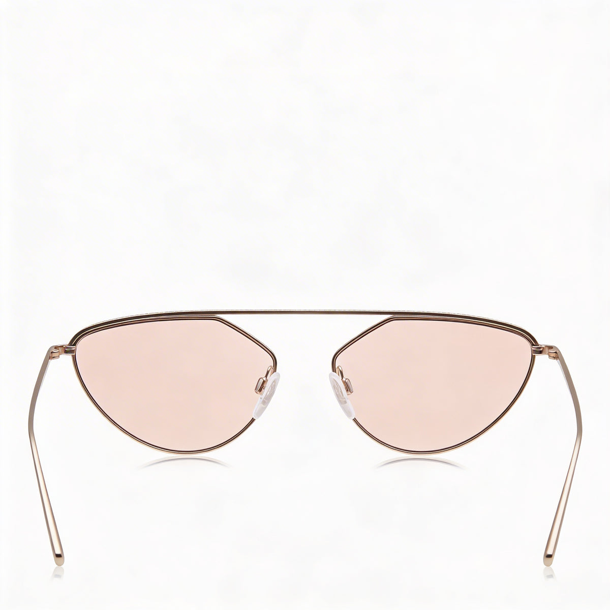 DKNY Rose Gold Cat Eye Sunglasses for Women, 55mm, Photo 3