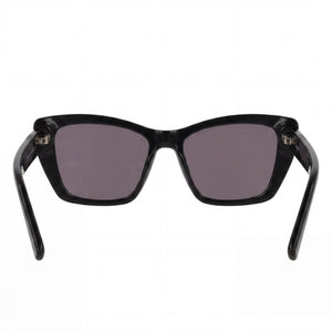 DKNY Modern Rectangle Sunglasses for Men — interior view, Polycarbonate lens detail