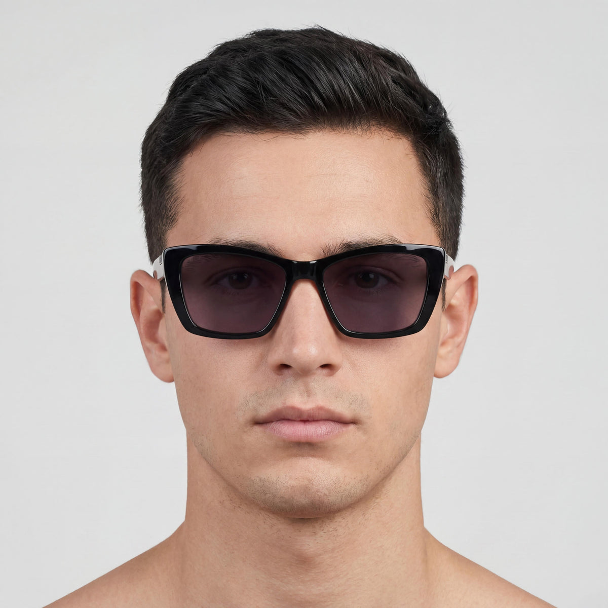 Gafas de sol rectangulares negras DKNY Modern DK554S para hombre, 54 mm, Photo 5
