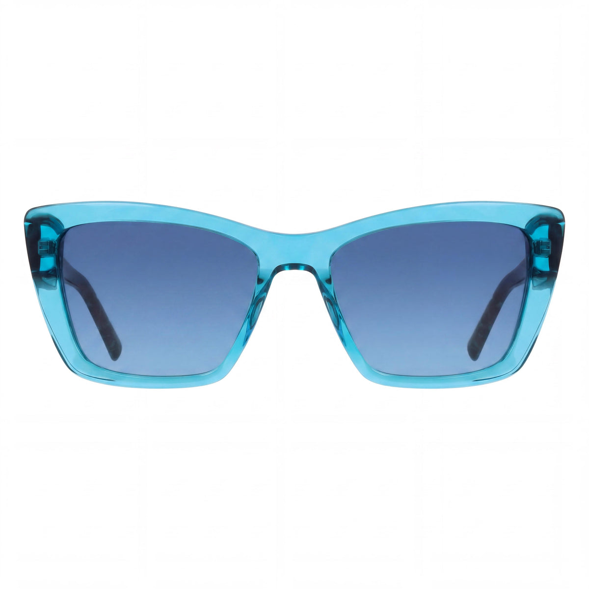 DKNY Modern DK554S Crystal Turquoise Rectangle Sunglasses for Men, 54mm, Photo 2