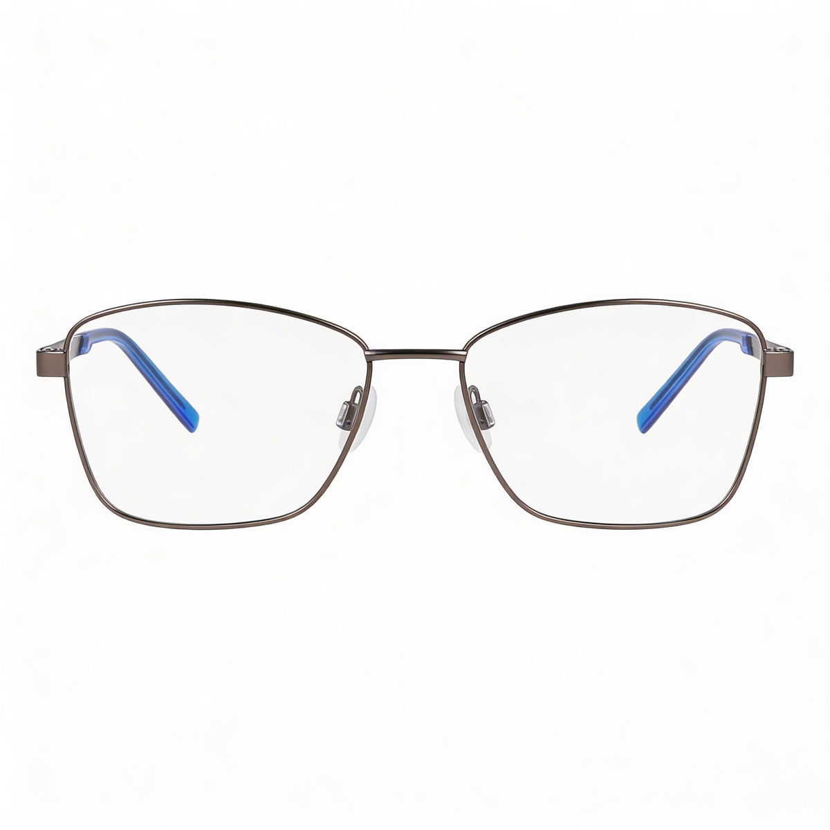 DKNY Gafas rectangulares de satén gris plomo para mujer, Acetato, Photo 2
