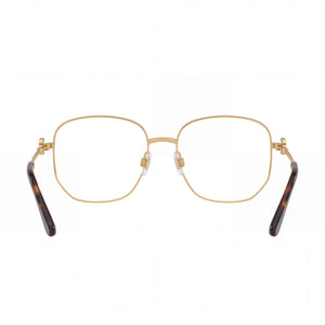 Dolce & Gabbana 1356 Rectangle Eyeglasses Unisex — side view, Gold Not specified temples