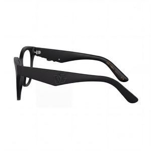 Dolce & Gabbana 3371 Square Eyeglasses Men — side view, Black Acetate temples