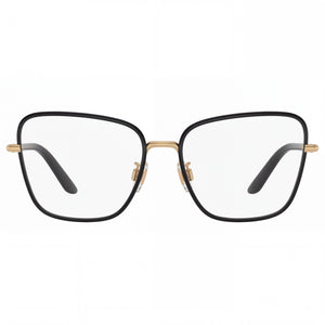 Dolce & Gabbana Classic Minimalist Butterfly Eyeglasses for Unisex — front view, frame detail