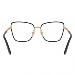 Dolce & Gabbana Classic Minimalist Butterfly Eyeglasses for Unisex — interior view, demo lenses