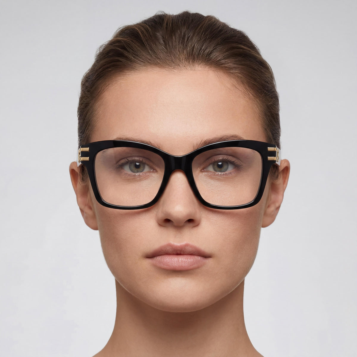 Gafas graduadas unisex cuadradas Dolce & Gabbana DG 3419 negras, Photo 4