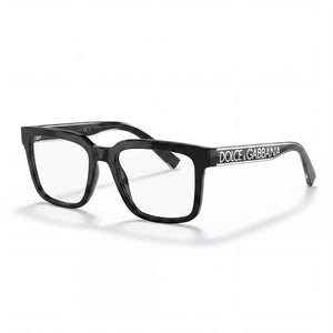 Dolce & Gabbana Dg5101 Black Rectangle Eyeglasses Unisex, Injected frame