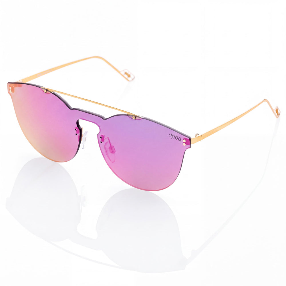 DP69 Dps100-074 Violet Aviator Sunglasses for Women, Clear lens