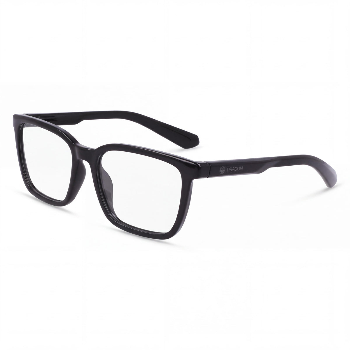 Dragon Dr2046 Shiny Black Rectangle Eyeglasses for Men, 51mm, Photo 1