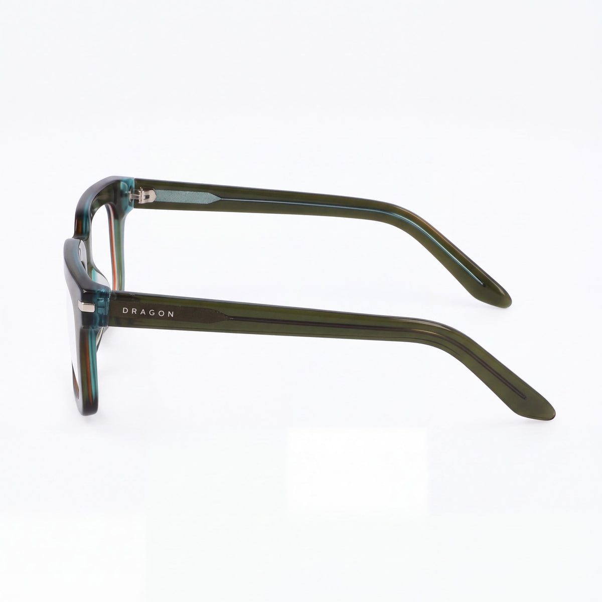 Gafas rectangulares Dragon Dr2050 de laminado verde, unisex, 48 mm, Photo 2