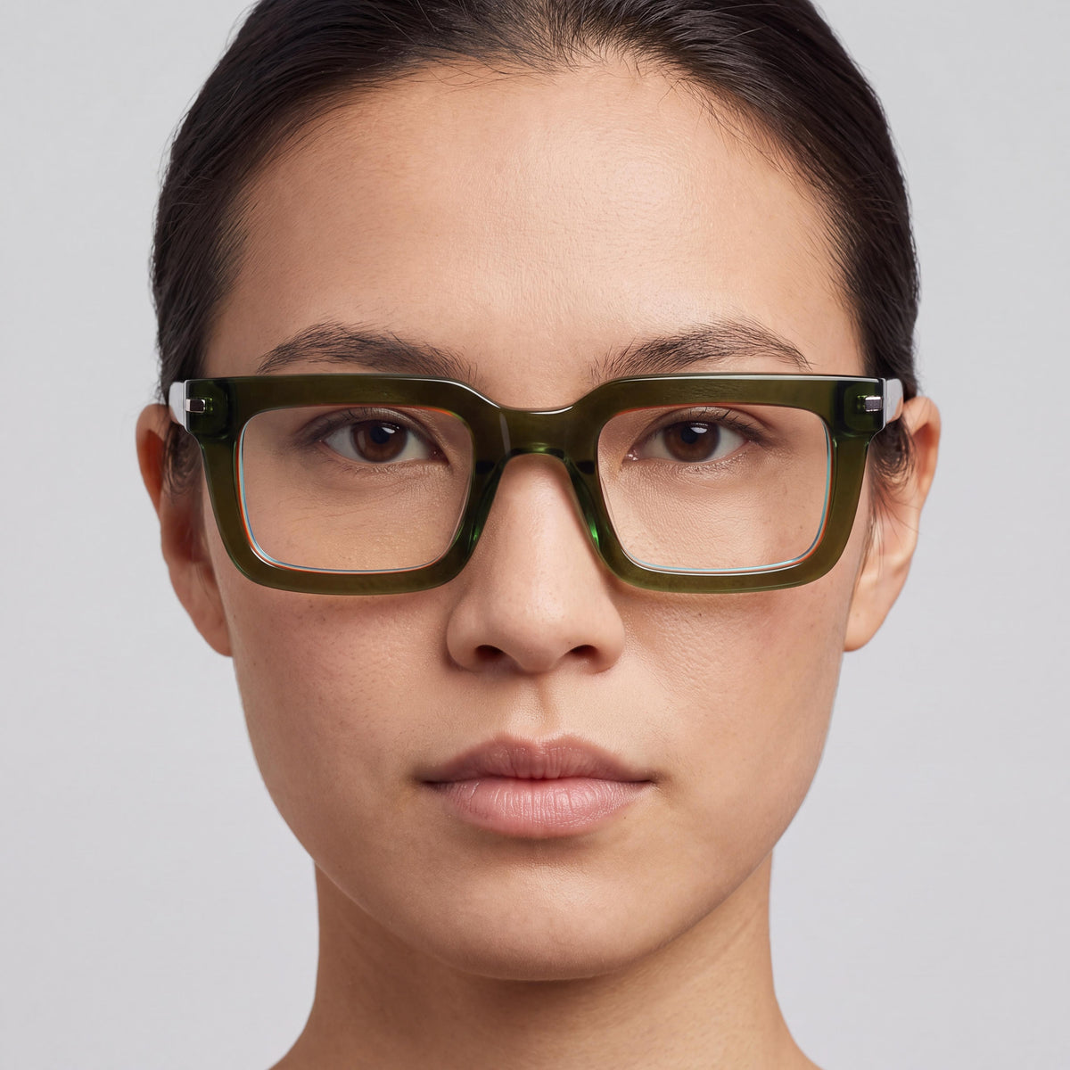 Gafas rectangulares Dragon Dr2050 de laminado verde, unisex, 48 mm, Photo 4