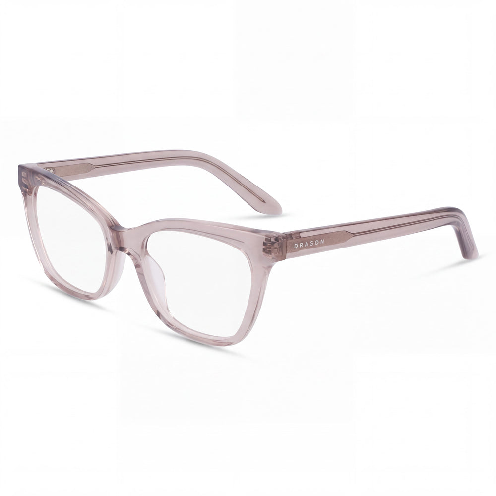 Dragon Dr2055 Light Grey Crystal Rectangle Eyeglasses for Men, Acetate frame
