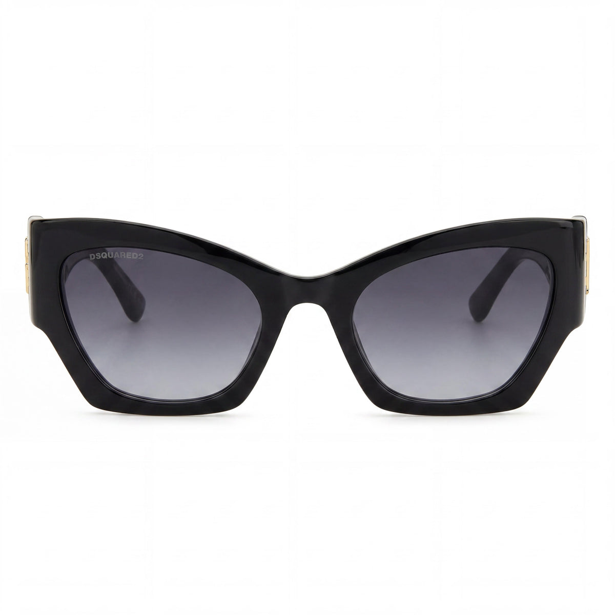 Gafas de sol casuales ojo de gato Dsquared2 negras para mujer, 55 mm, Photo 2