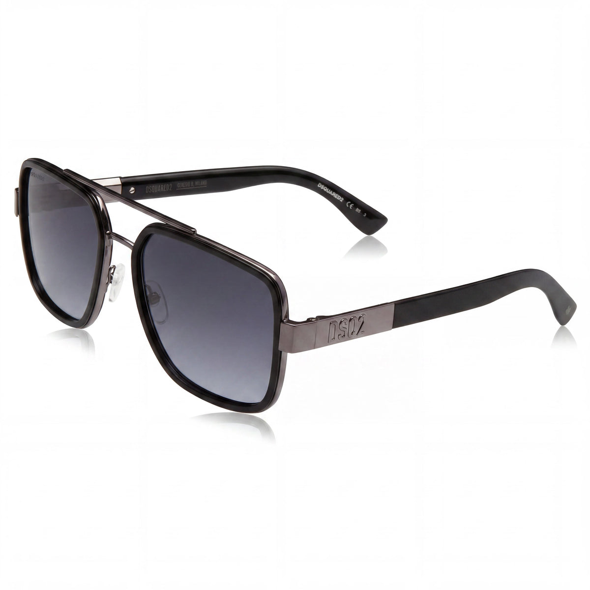 Dsquared2 D2 0060/S Black Aviator Sunglasses for Men, 58mm, Photo 1