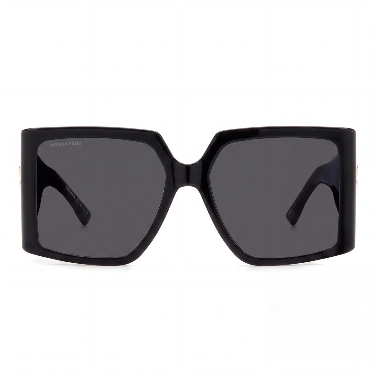 Gafas de sol cuadradas Dsquared2 D2 0096/S negras/grises para mujer, 56 mm, Photo 2