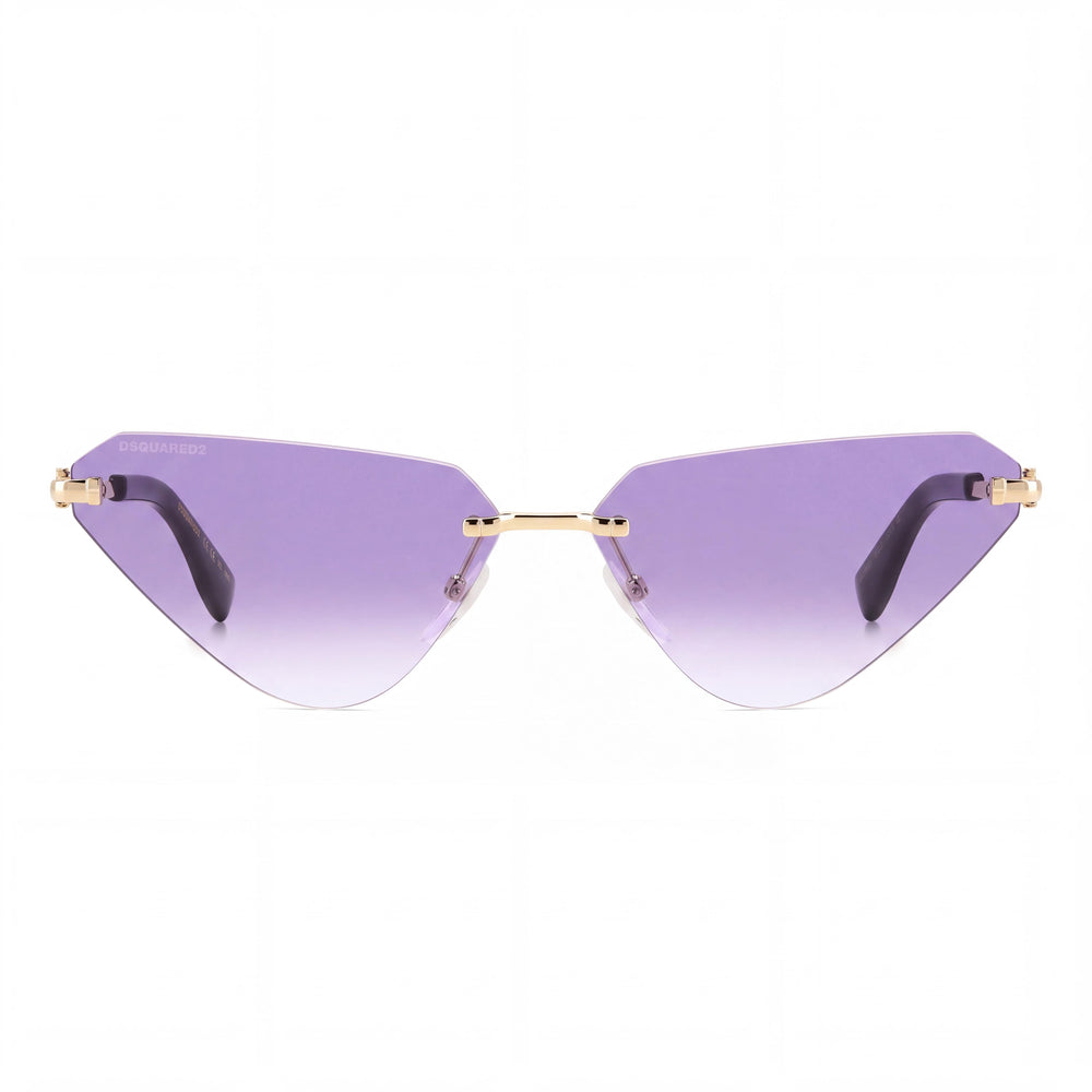 Dsquared2 D2 0108/S Cat Eye Sunglasses for Women — front view, Metal frame