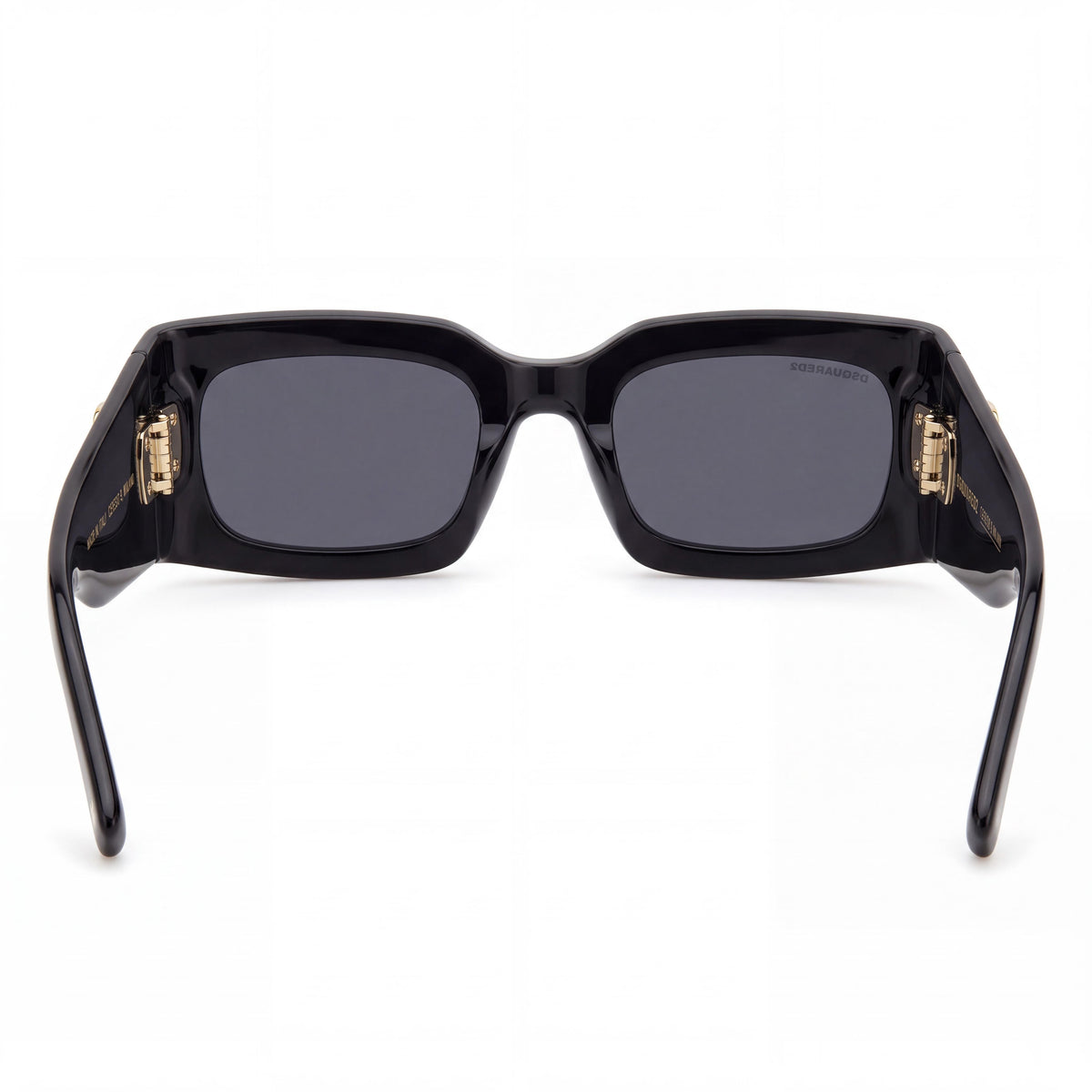 Dsquared2 D2 0109/S Black/Grey Rectangle Sunglasses for Women, 52mm, Photo 4