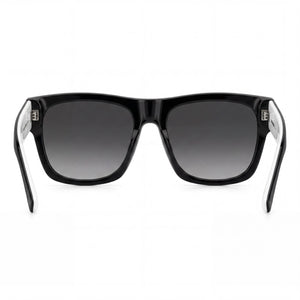 Dsquared2 Icon 0004/s Square Sunglasses Unisex — side view, Non-Polarized Black White lens
