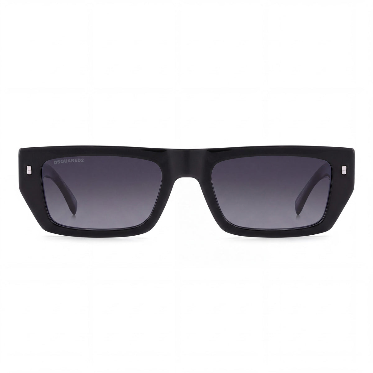 Dsquared2 ICON 0011/S Gafas de sol clásicas negras de acetato para mujer con lentes ahumadas en gris oscuro y protección UV 54mm, Photo 2