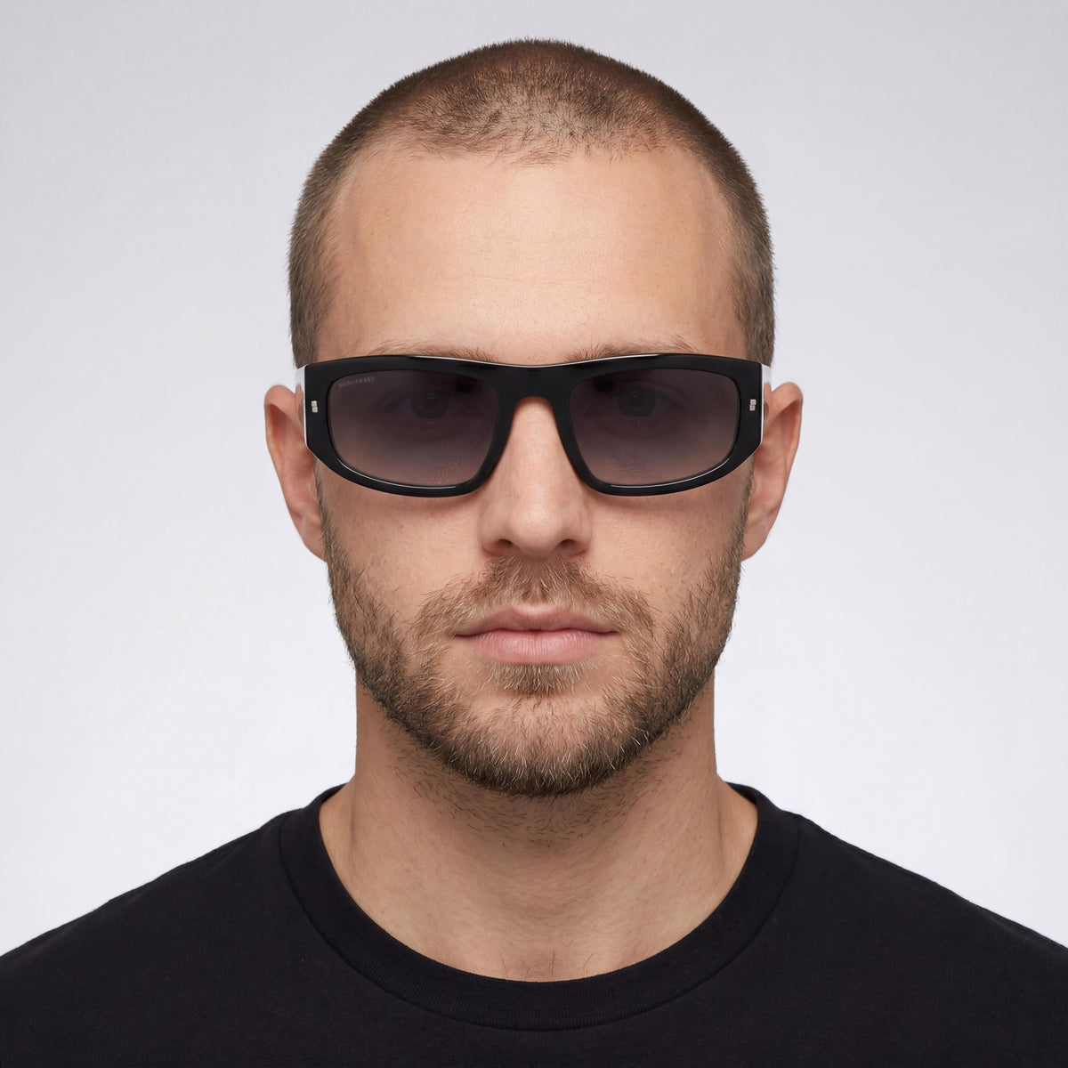 Dsquared2 ICON 0016/S Black Rectangle Sunglasses for Men, 57mm, Photo 5