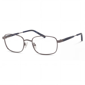 Elasta E 7221 Grey Rectangle Eyeglasses for Men, Metal frame