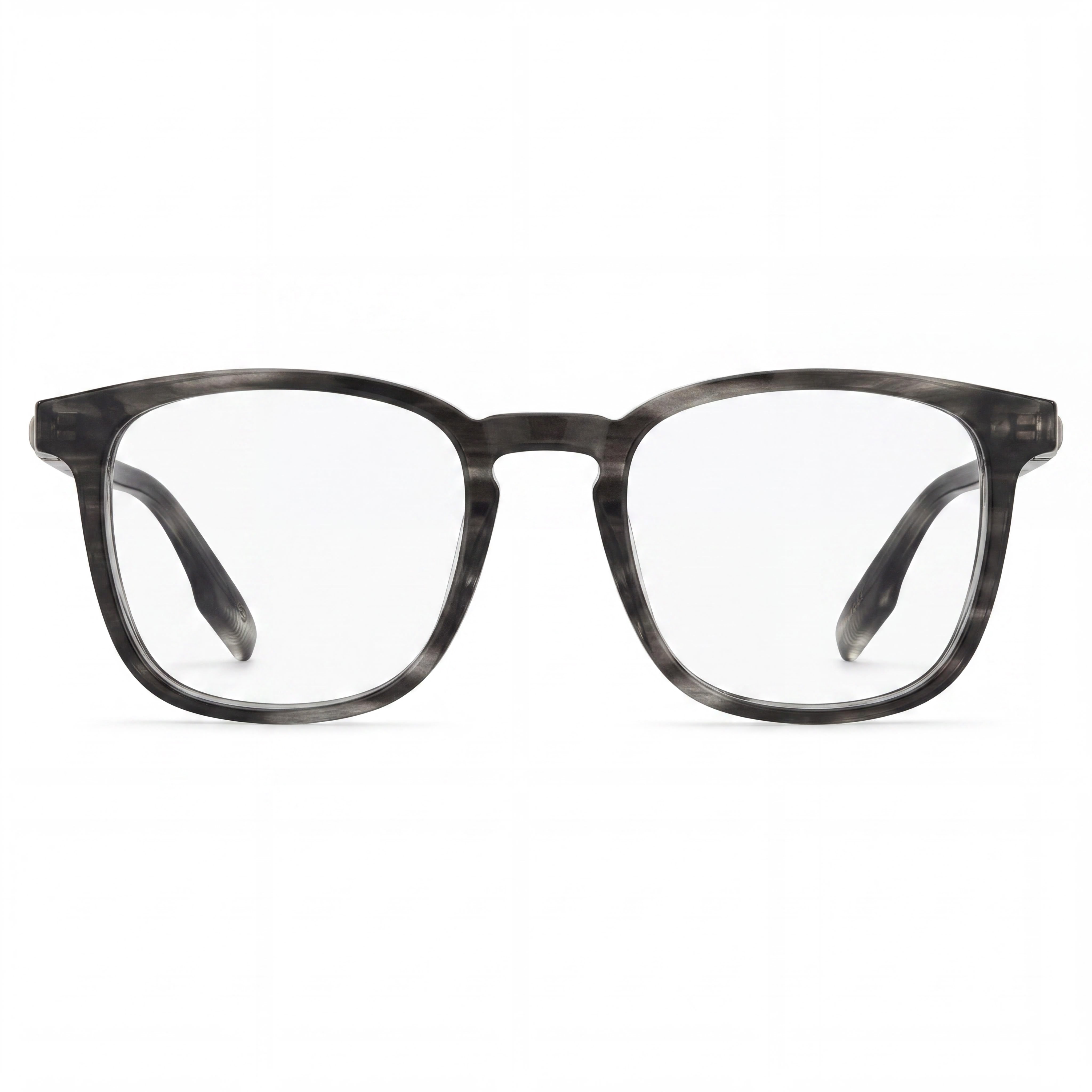 Elasta E 8002 Grey Rectangle Eyeglasses for Men, Plastic, Photo 2