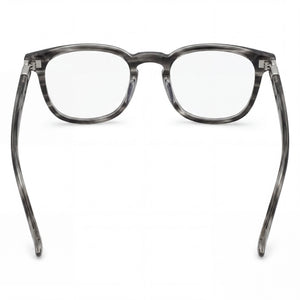 Elasta E 8002 Rectangle Eyeglasses Men — side view, Gray Plastic temples