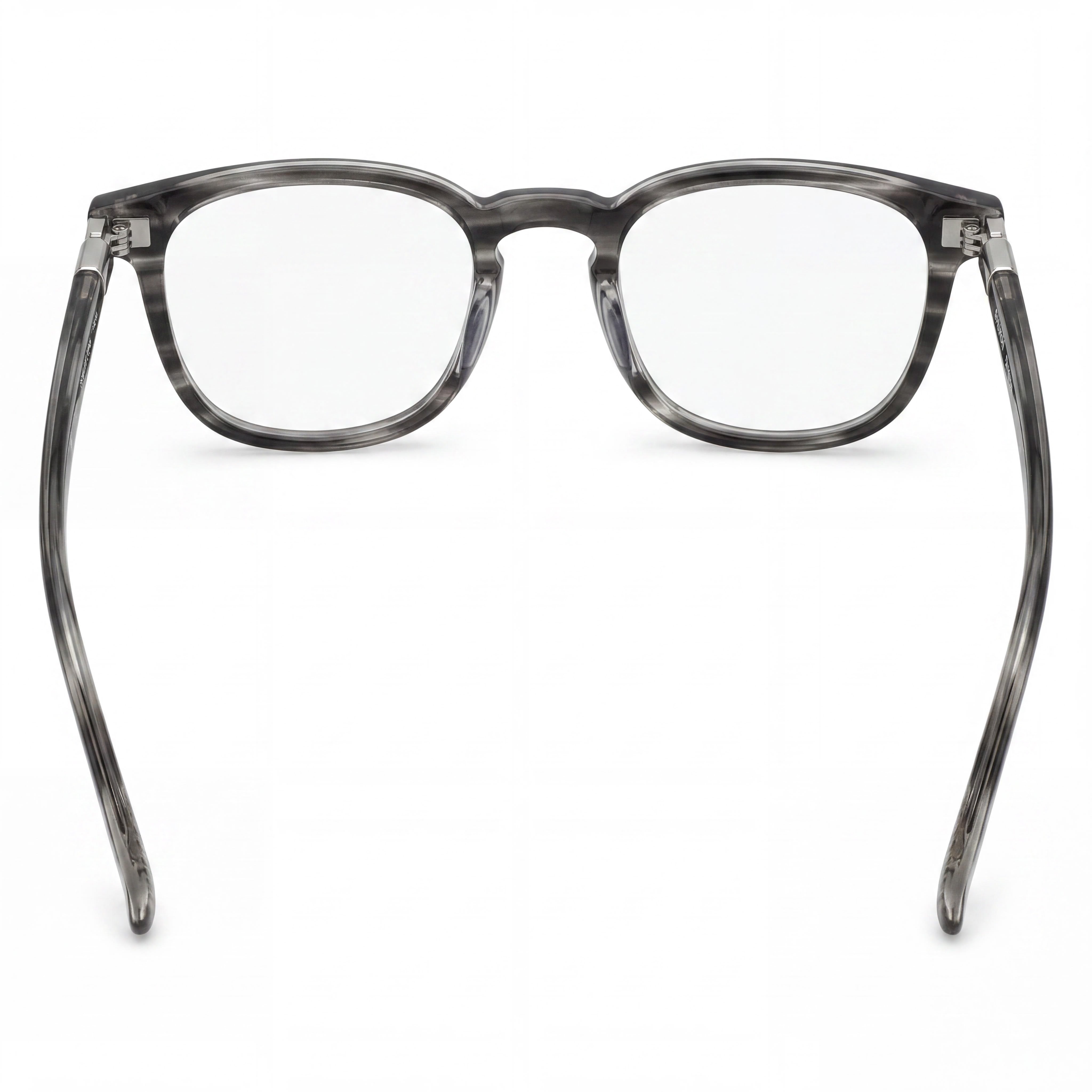 Elasta E 8002 Grey Rectangle Eyeglasses for Men, Plastic, Photo 3