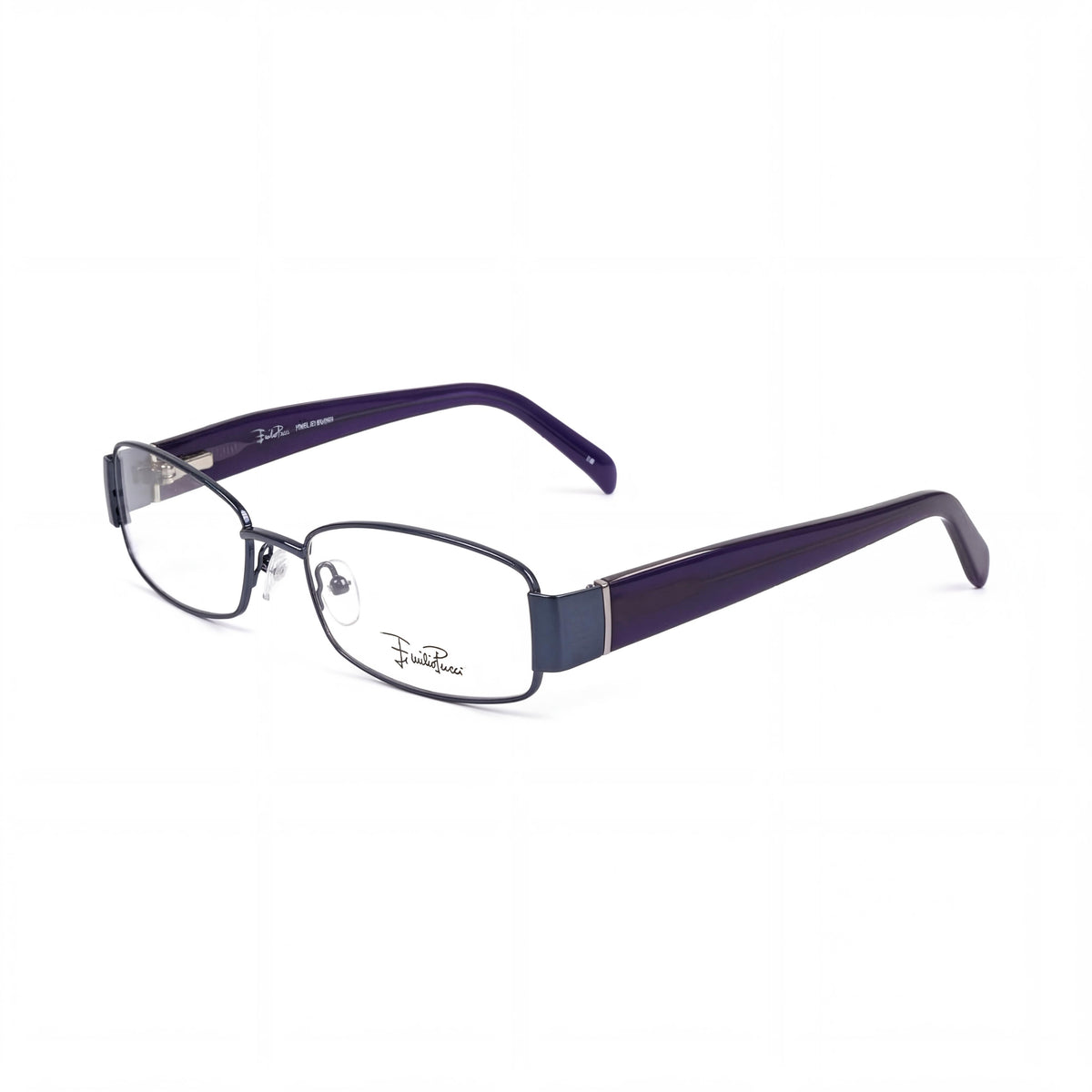Emilio Pucci 2136_462-50 Light Blue Rectangle Eyeglasses Unisex, 50mm, Photo 1