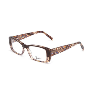 Emilio Pucci 2651_204 Brown Rectangle Eyeglasses Unisex, Plastic frame