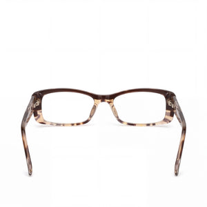 Emilio Pucci 2651_204 Rectangle Eyeglasses Unisex — side view, Brown Plastic temples