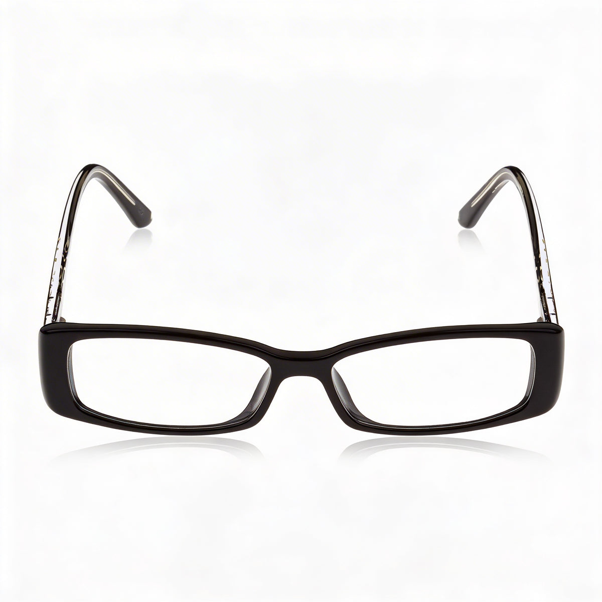 Emilio Pucci Black With Ebony Detailing Rectangle Eyeglasses Unisex, Photo 2