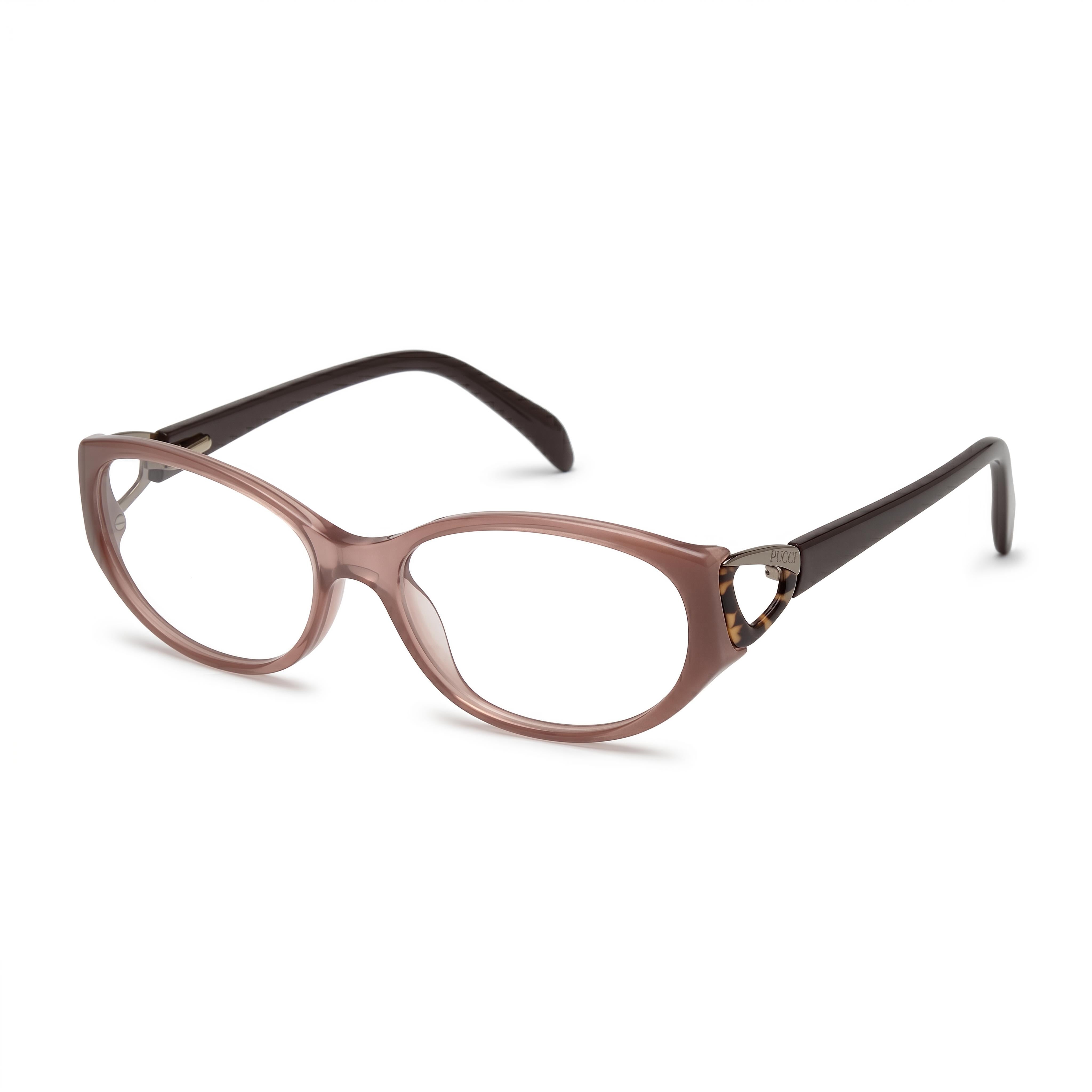 Emilio Pucci Cognac Rectangle Eyeglasses Unisex, Photo 1