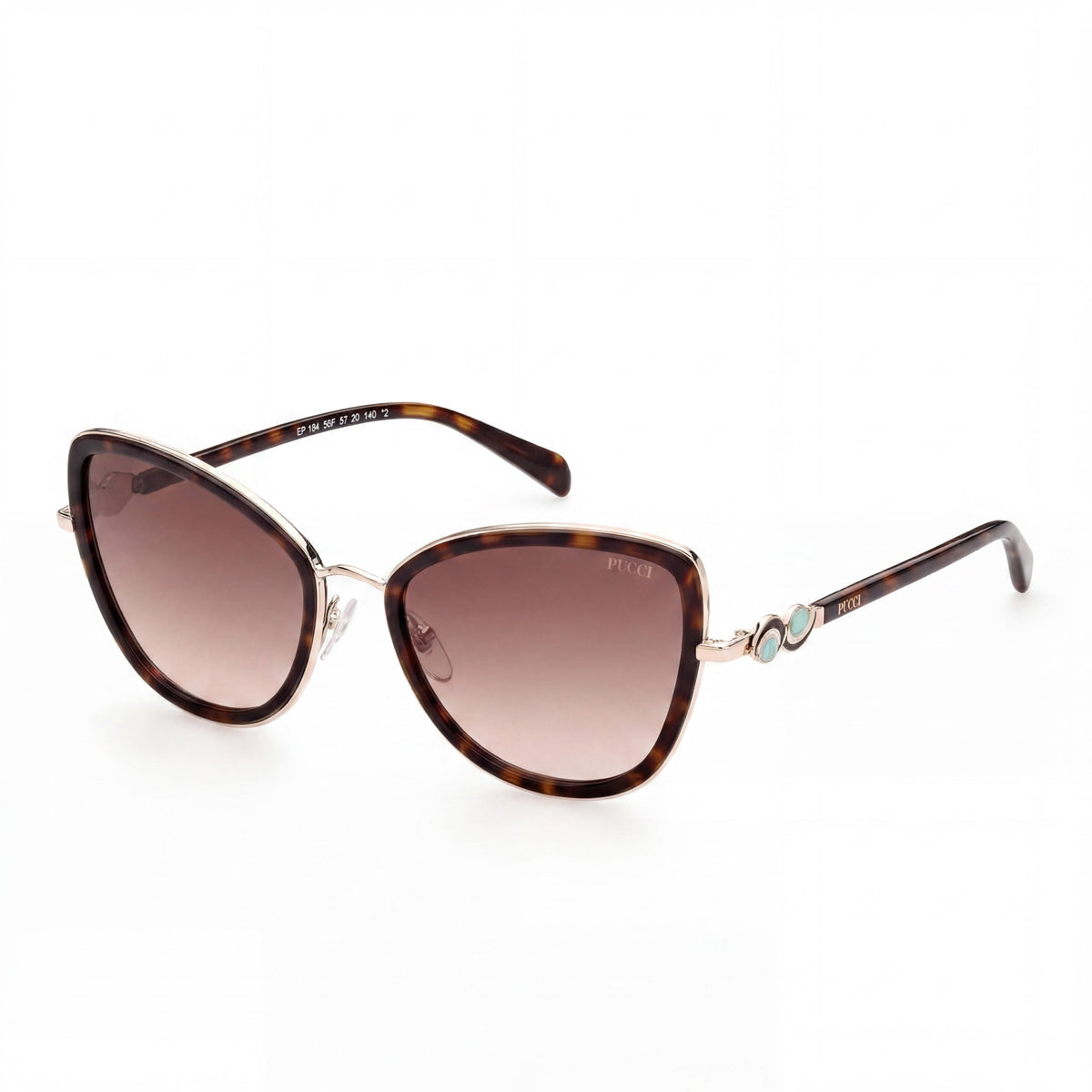 Emilio Pucci EP0184 Transparent Rectangle Sunglasses for Women, 57mm, Photo 1