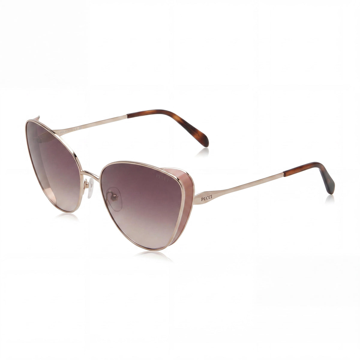 Emilio Pucci EP0186 Gafas de sol ojo de gato doradas unisex, 61 mm, Photo 1