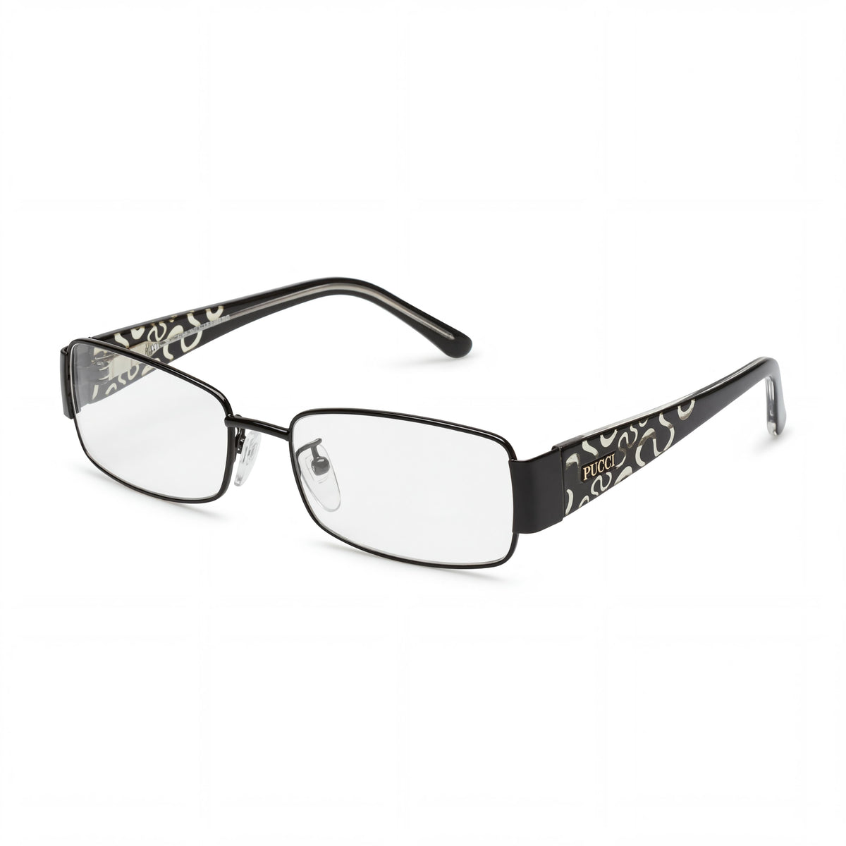 Emilio Pucci EP2135 Ebony Rectangle Eyeglasses Unisex, 53mm, Photo 1