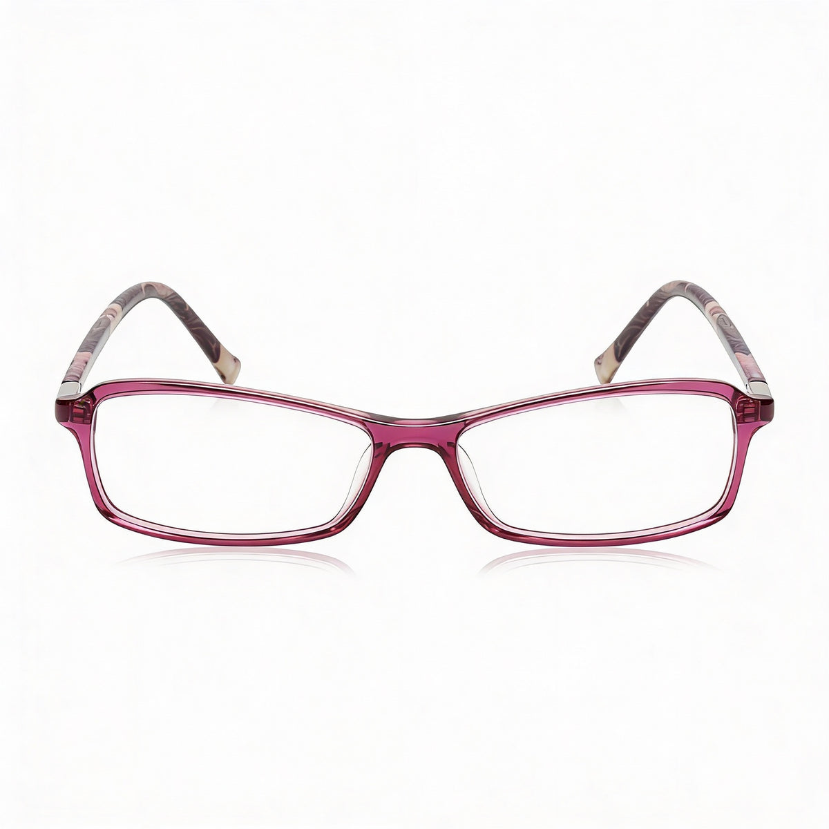 Emilio Pucci Purple Rectangle Eyeglasses Unisex, Composite Lens, Photo 2