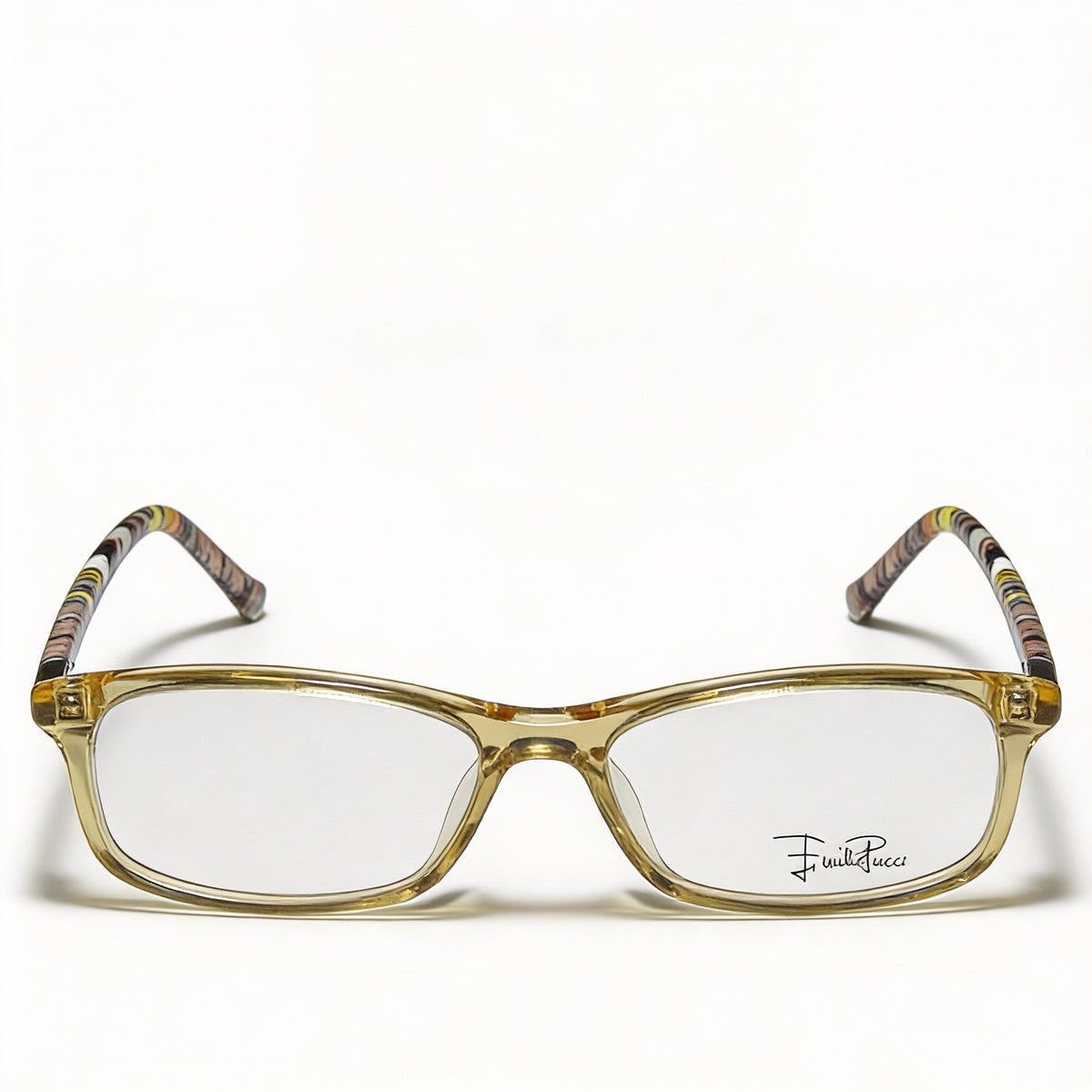 Gafas Emilio Pucci Rectangulares Color Miel Unisex, Cristales de Material Compuesto, Photo 2