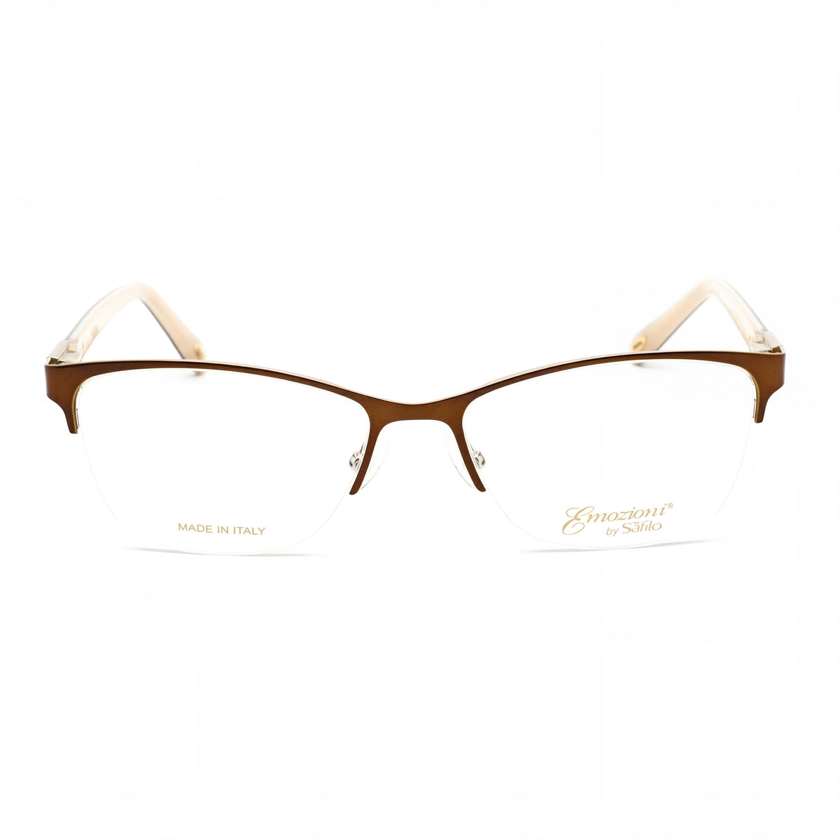 Gafas Emozioni 4379 rectangulares para mujer, color marrón dorado, de metal, 53 mm, Photo 2