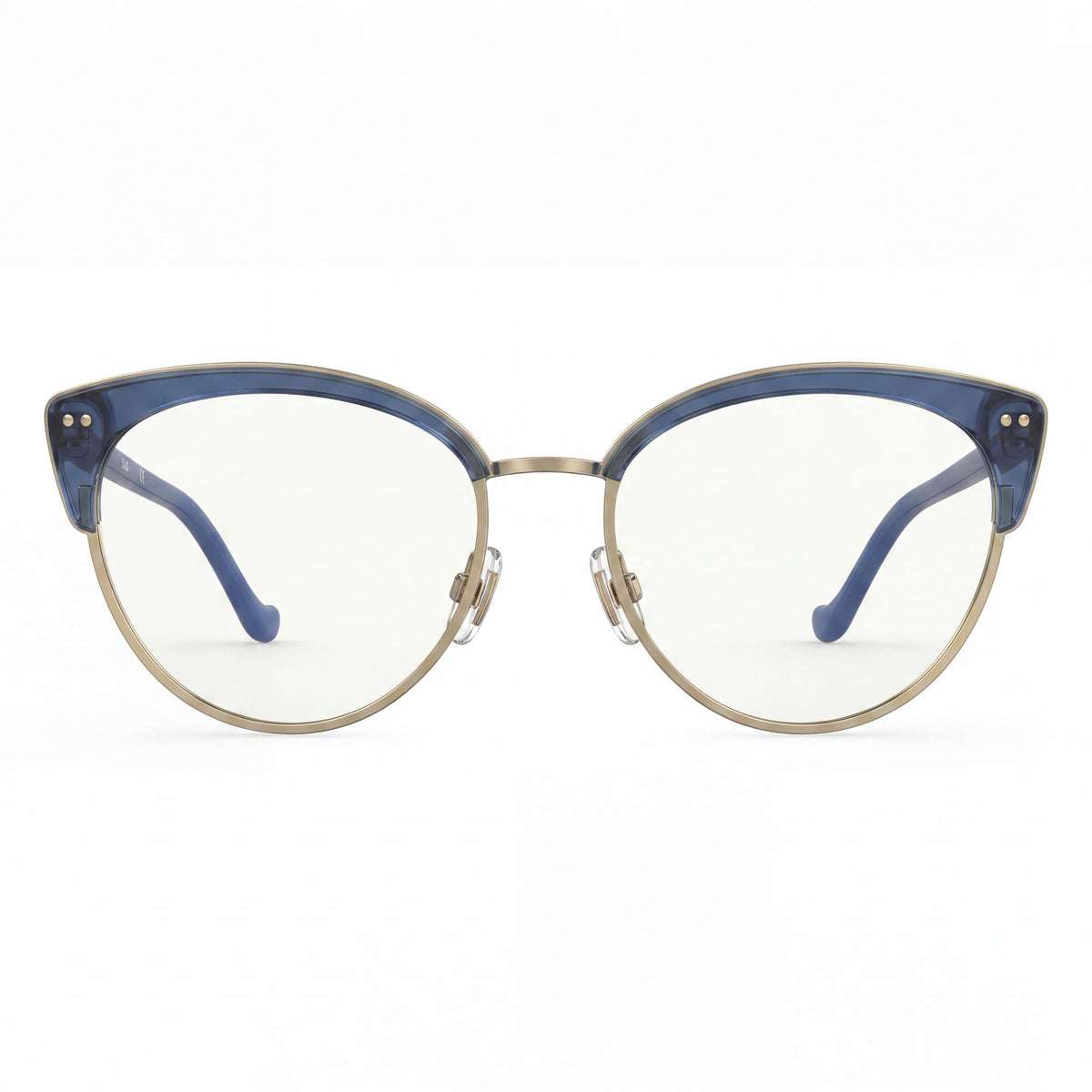 Emozioni Classic Blue Round Eyeglasses Unisex, Photo 2