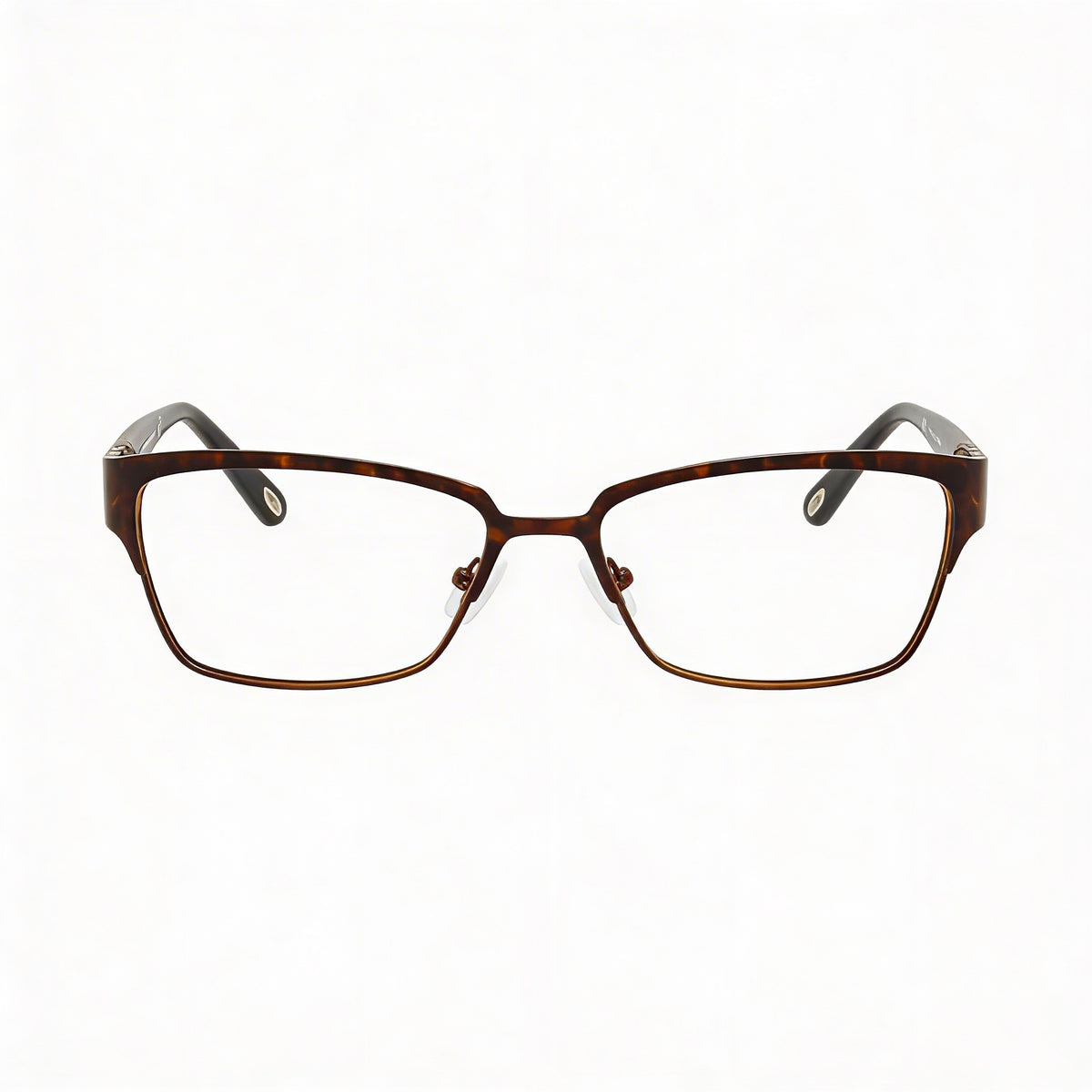 Emozioni Havana Rectangle Eyeglasses Unisex, Metal, Photo 2