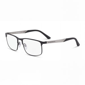 Emporio Armani Ea1131 Black Rectangle Eyeglasses Unisex, Metal frame