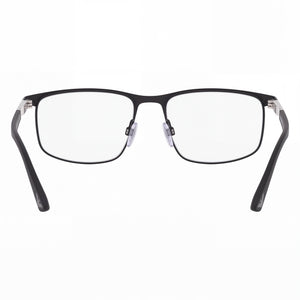 Emporio Armani Ea1131 Rectangle Eyeglasses Unisex — side view, Black Metal temples