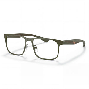 Emporio Armani Ea1163 Matte Green Rectangle Eyeglasses for Women, Metal frame