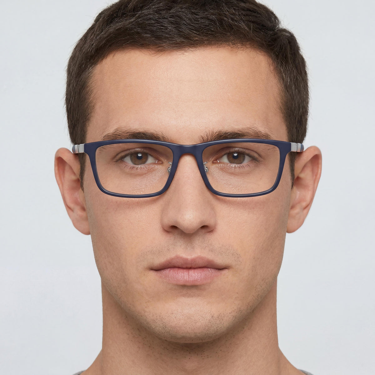 Gafas graduadas rectangulares para hombre Emporio Armani EA3251D en azul, 55 mm, Photo 4