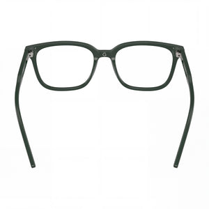 Emporio Armani Ea3258 Square Eyeglasses Men — side view, Shiny Green Plastic temples