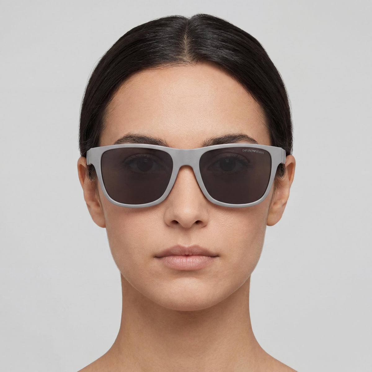 Emporio Armani EA4243 Matte Grey Square Eyeglasses for Women, 56mm, Photo 5