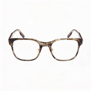 Ermenegildo Zegna EZ5253 Rectangle Eyeglasses for Men — front view, Plastic