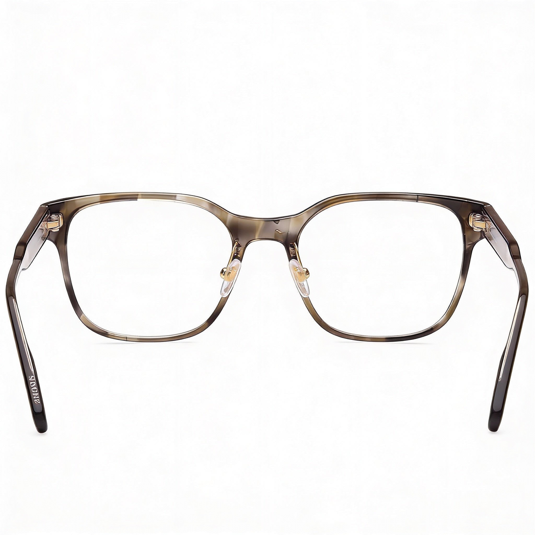 Ermenegildo Zegna EZ5253 Havana Rectangle Eyeglasses for Men, Photo 3